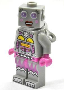 LEGO Minifigure-Lady Robot-Collectible Minifigures / Series 11-COL178-Creative Brick Builders